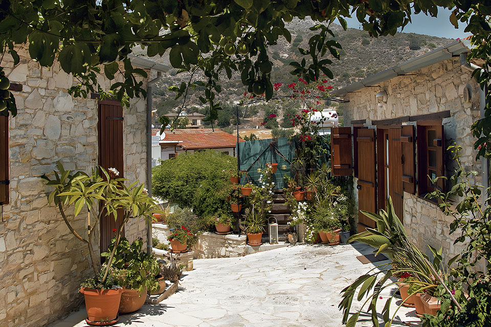 Entrance to Charalambos Cottage in Kalavasos